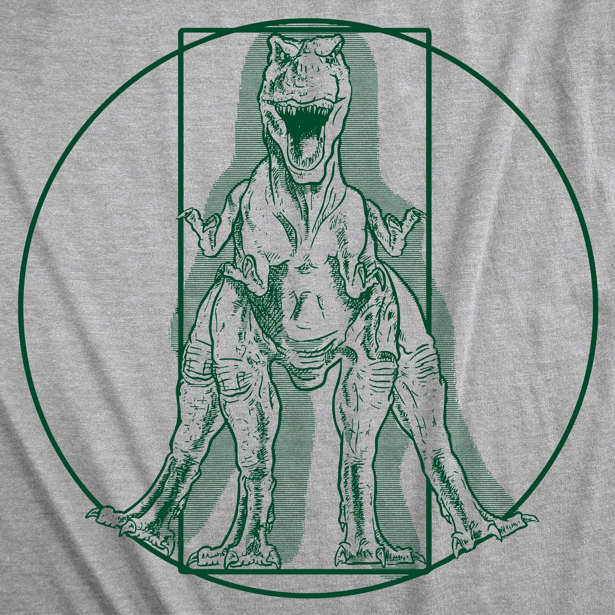 Virtruvian T Rex Men's T Shirt