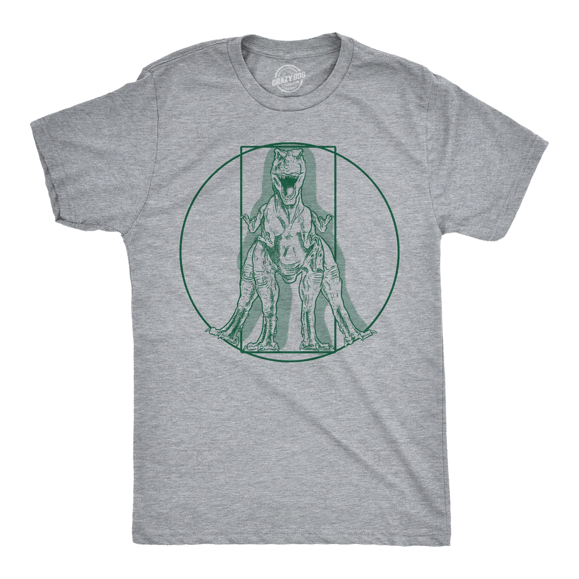 Virtruvian T Rex Men's T Shirt