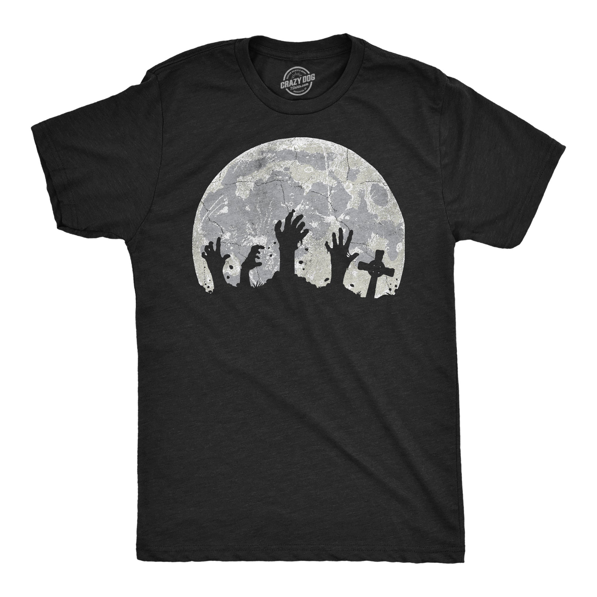Zombie Hands Moon Men's T Shirt