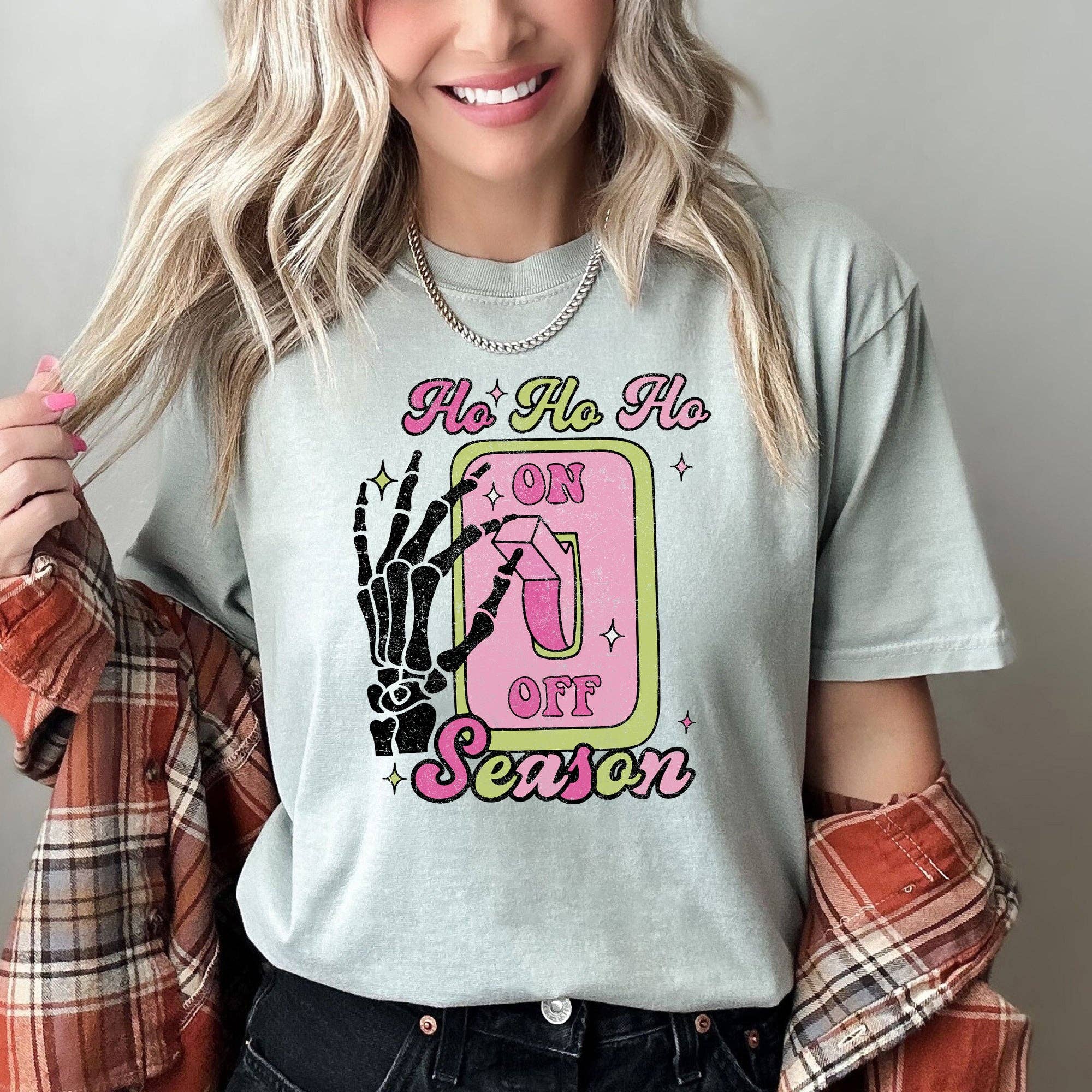 Ho Ho Ho Season, Skeleton, Light Switch, Christmas,, Tshirt Hoodie, Sweatshirt | PodTeesHub.com