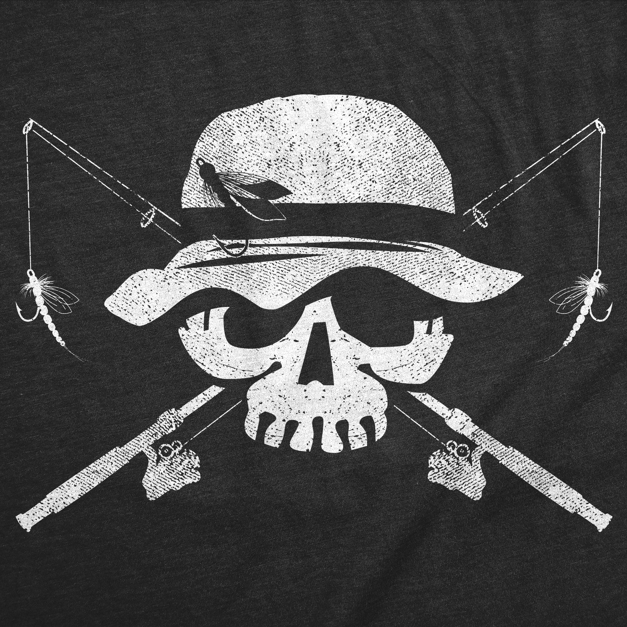 Fishing Skull Men's T Shirt