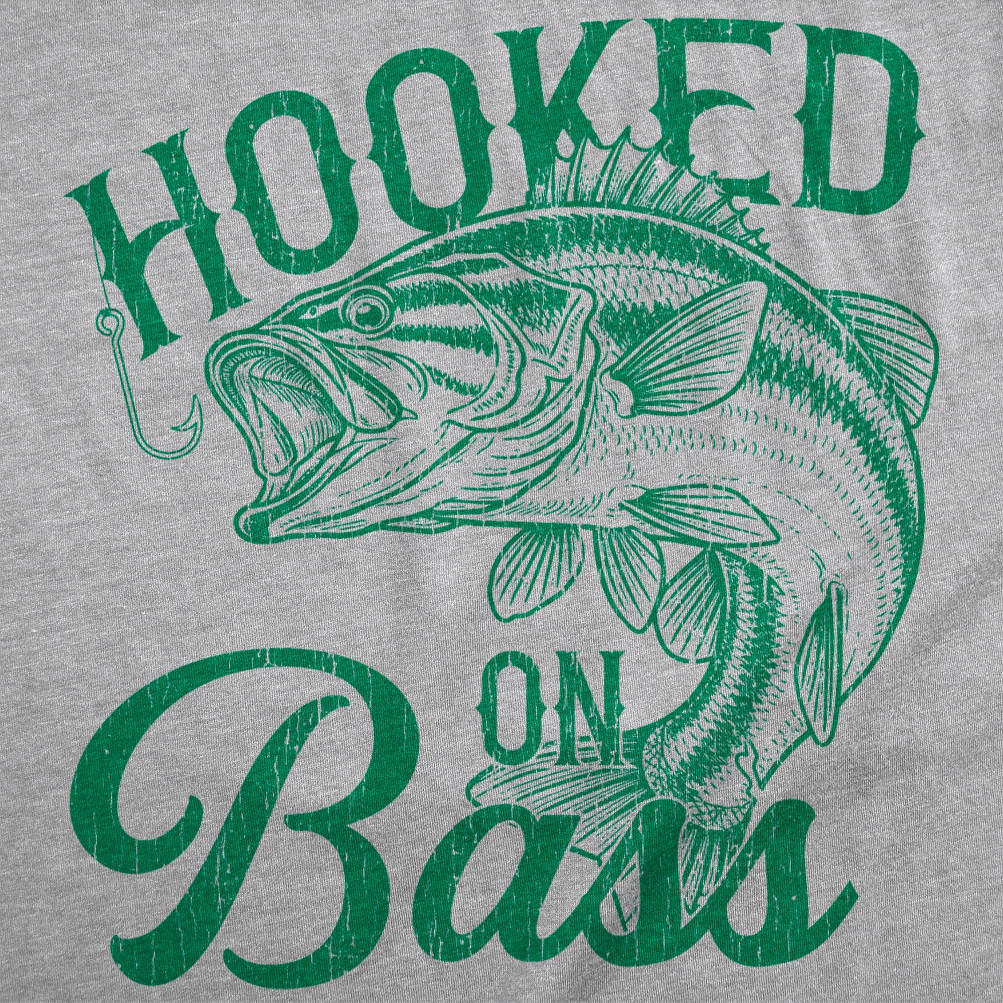 Hooked On Bass Men's T Shirt