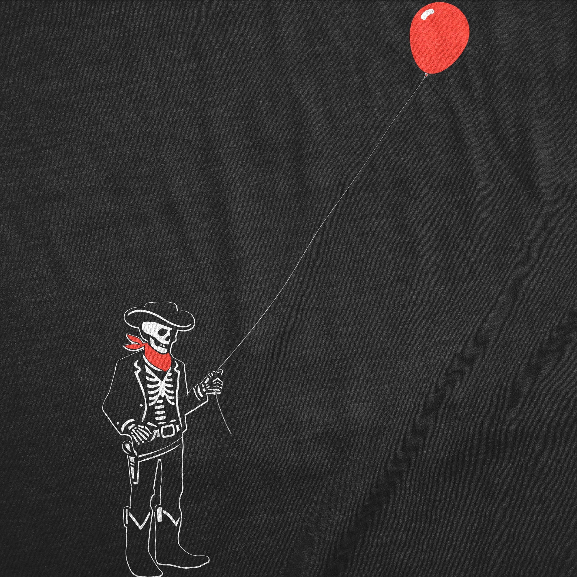 Cowboy Skeleton Balloon Women's T Shirt