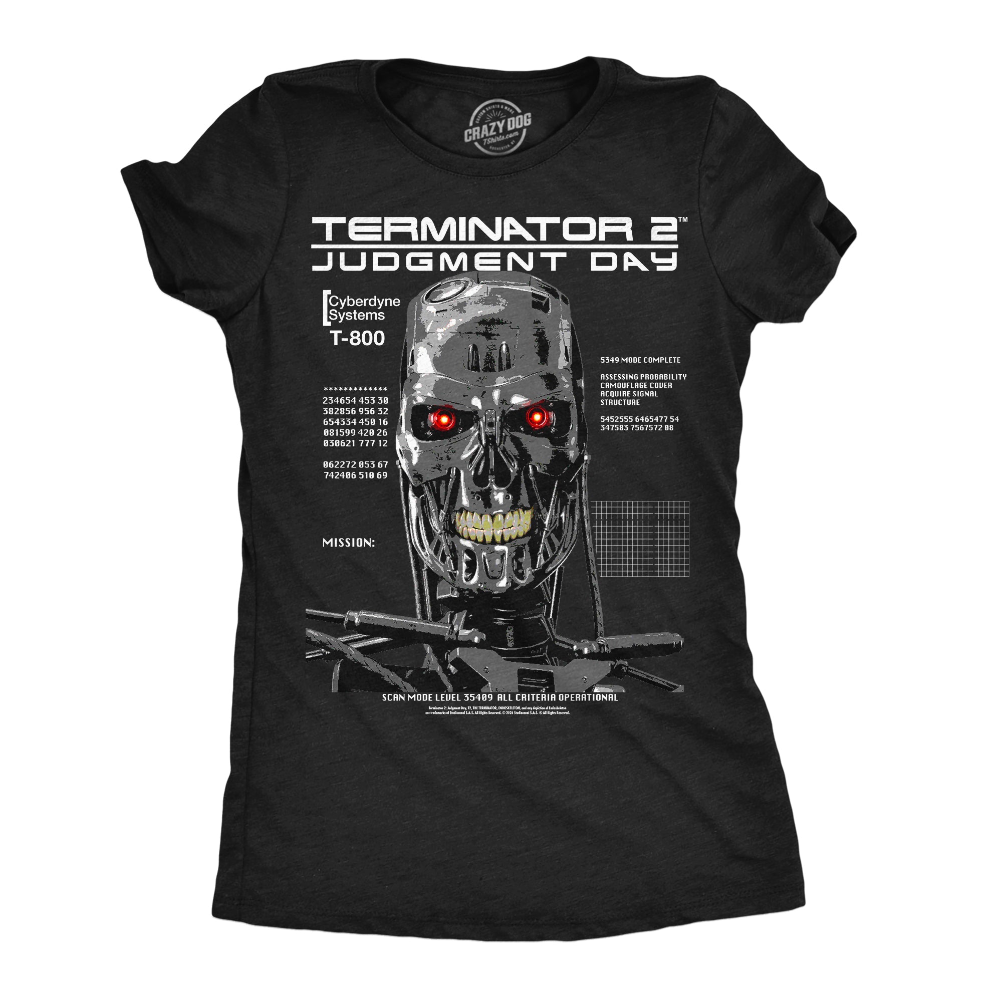 T 800 Endo Skull Women's T Shirt