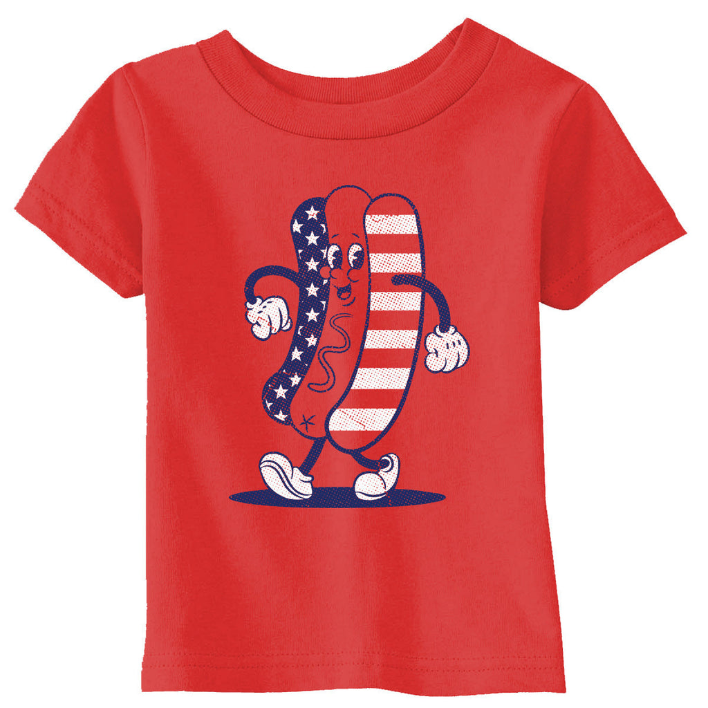 Fourth Of July Hotdog Toddler T Shirt