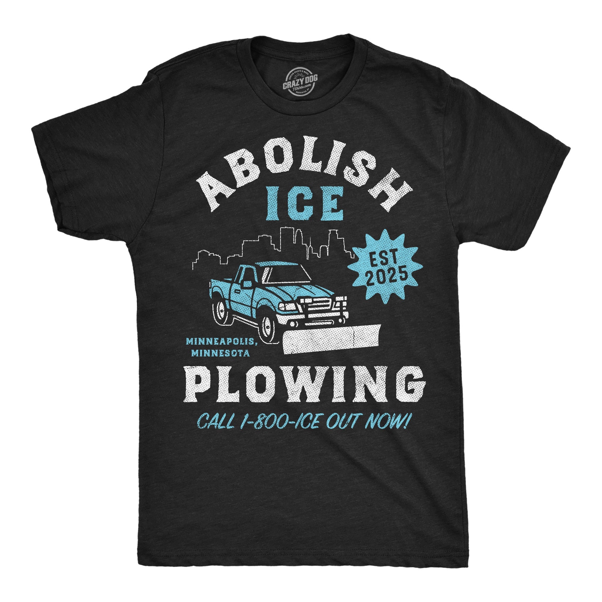 Abolish Ice Plowing Men's T Shirt