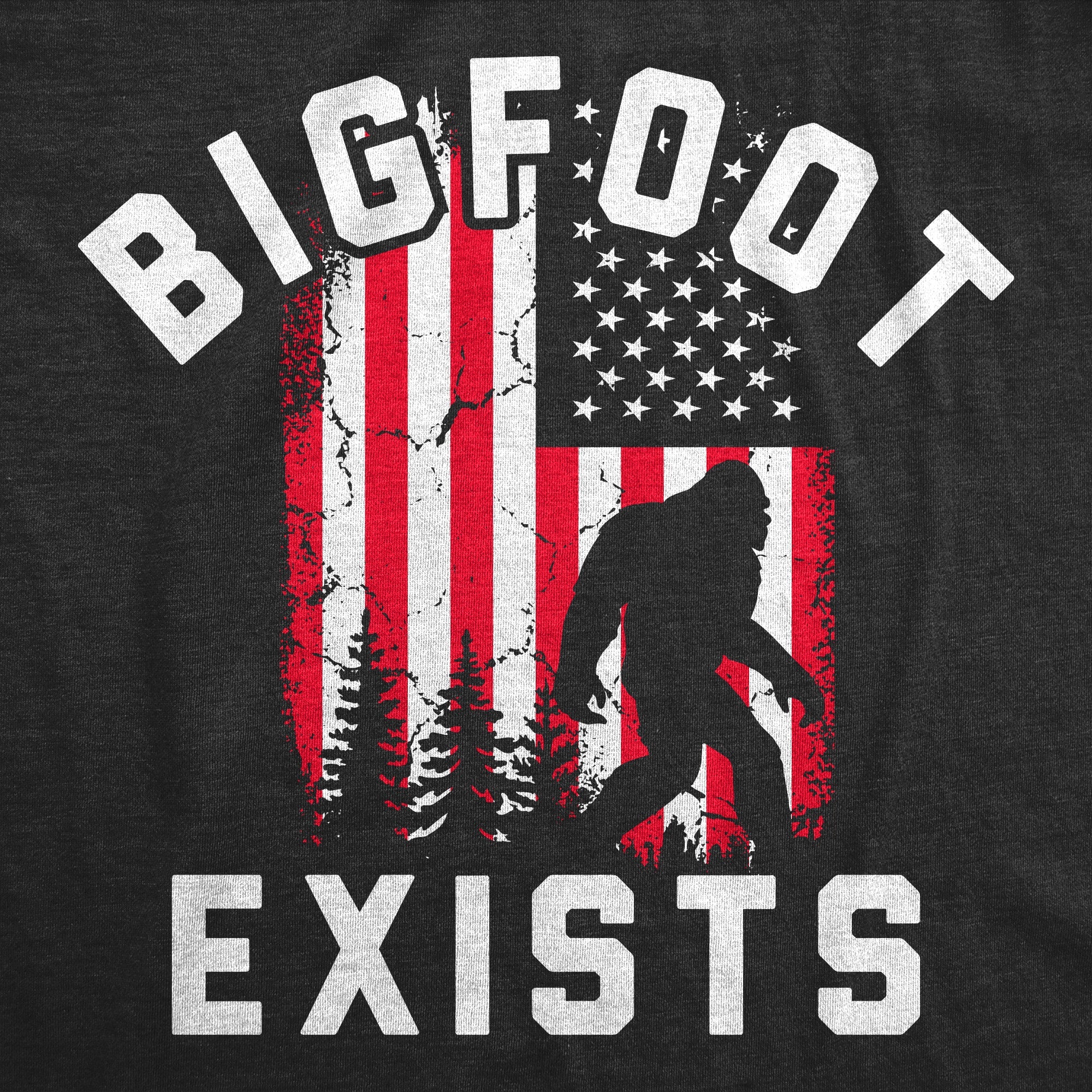 Bigfoot Exists Men's T Shirt