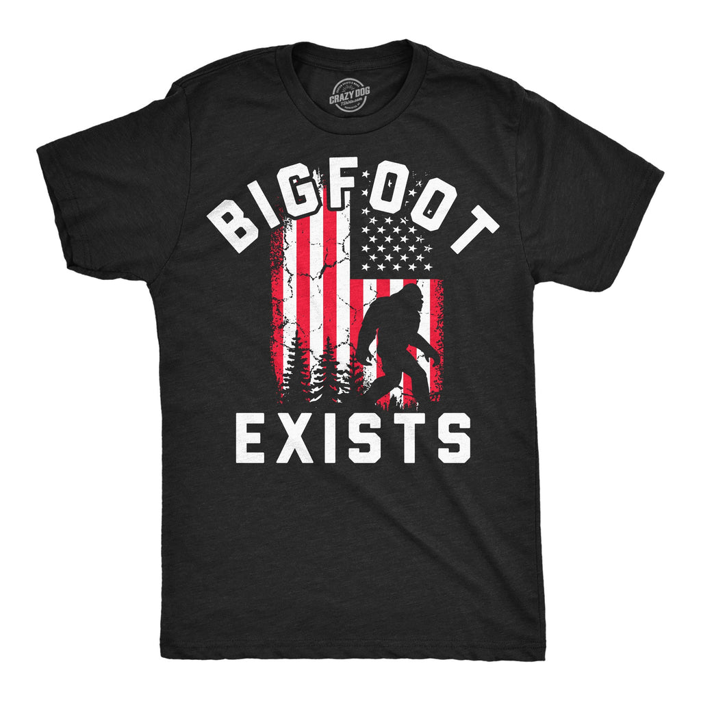 Bigfoot Exists Men's T Shirt