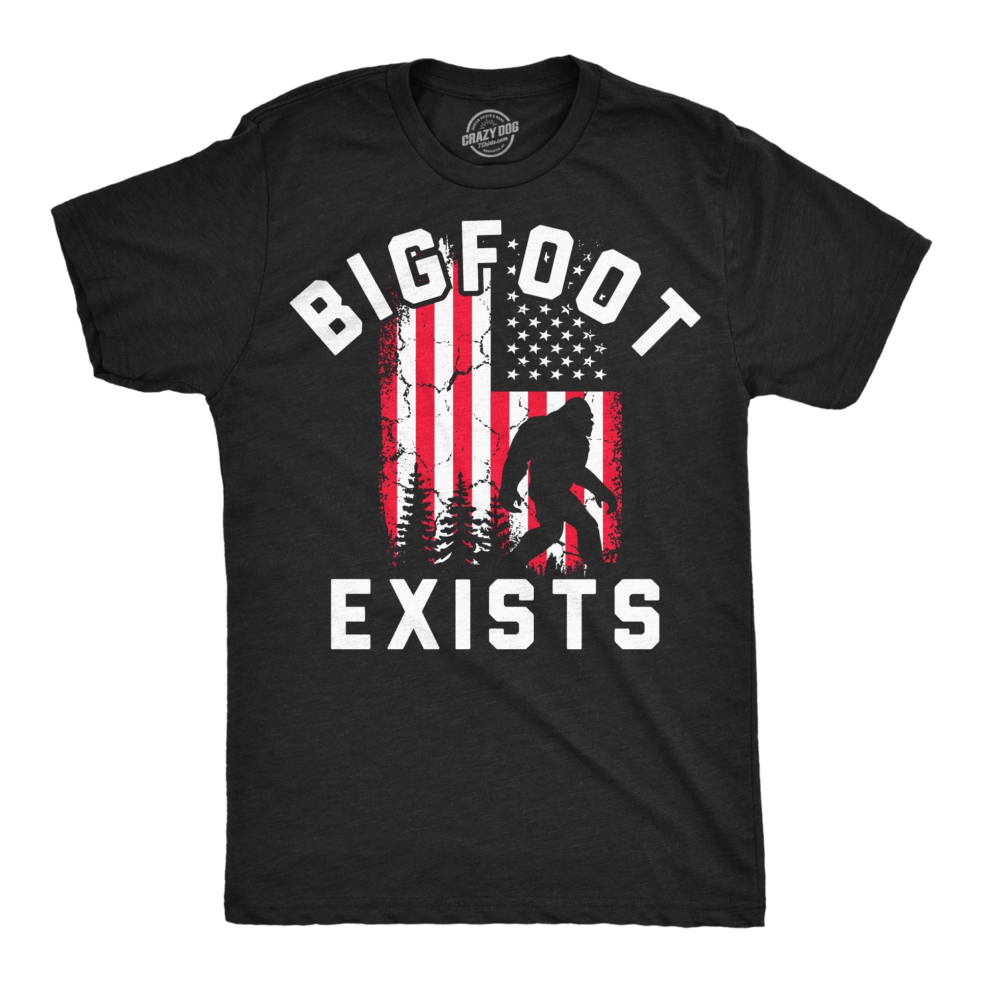 Bigfoot Exists Men's T Shirt