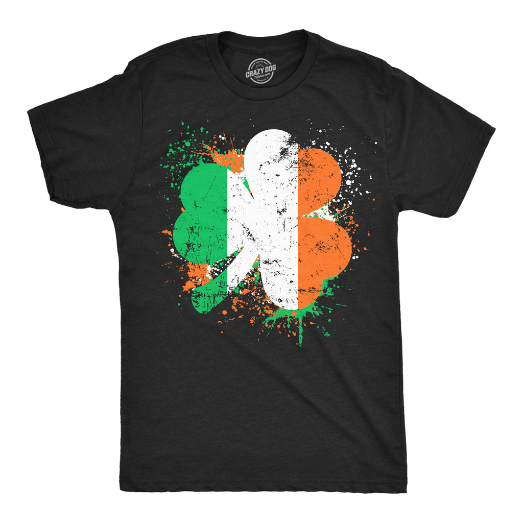 Irish Flag Clover Men's T Shirt