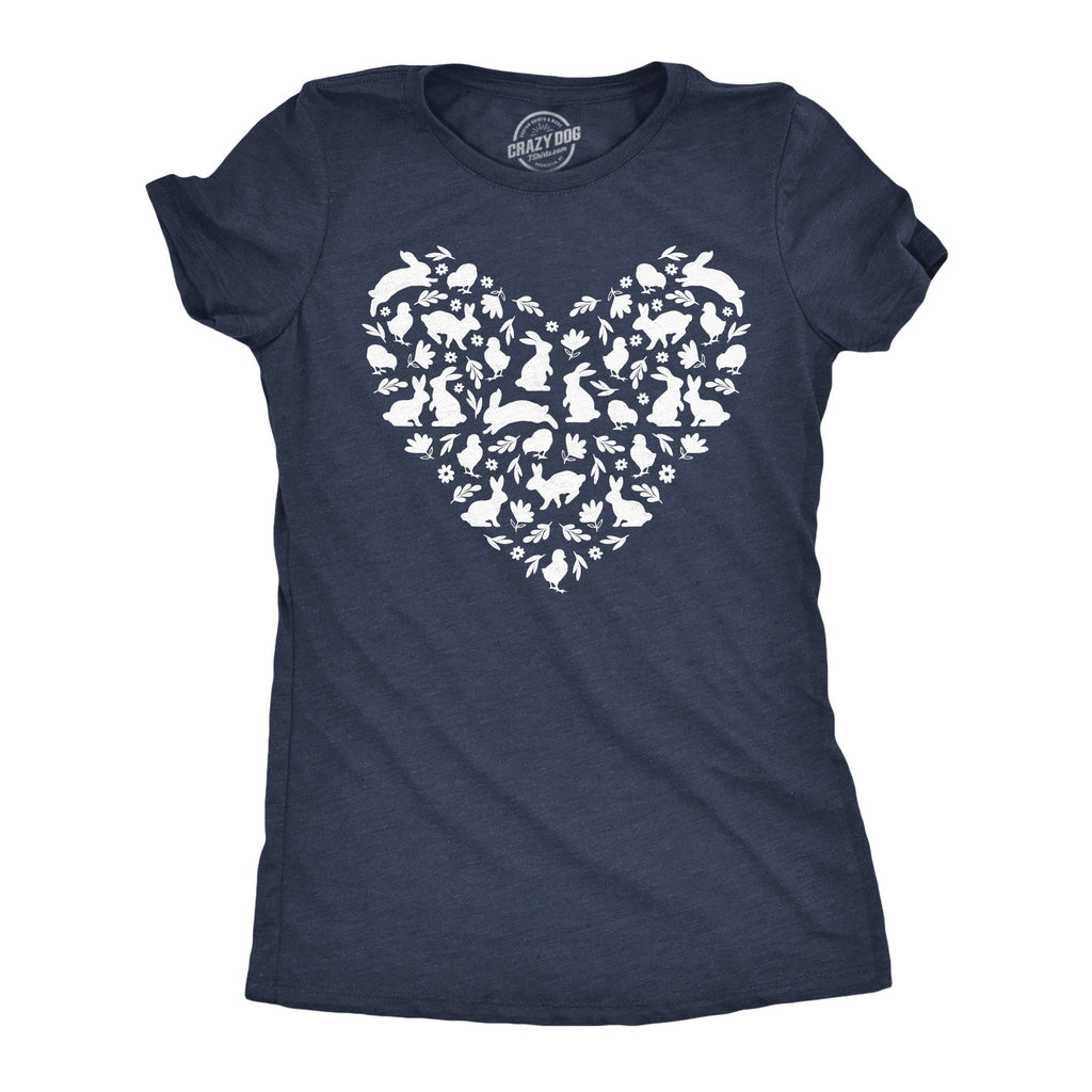 Easter Bunny Heart Women's T Shirt