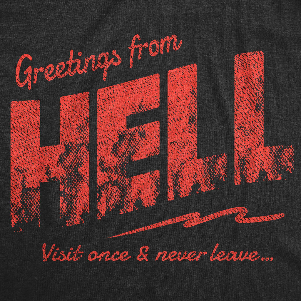 Greetings From Hell Men's T Shirt