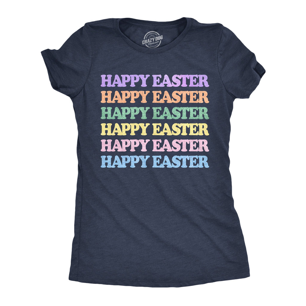 Happy Easter Glitter Stack Women's T Shirt