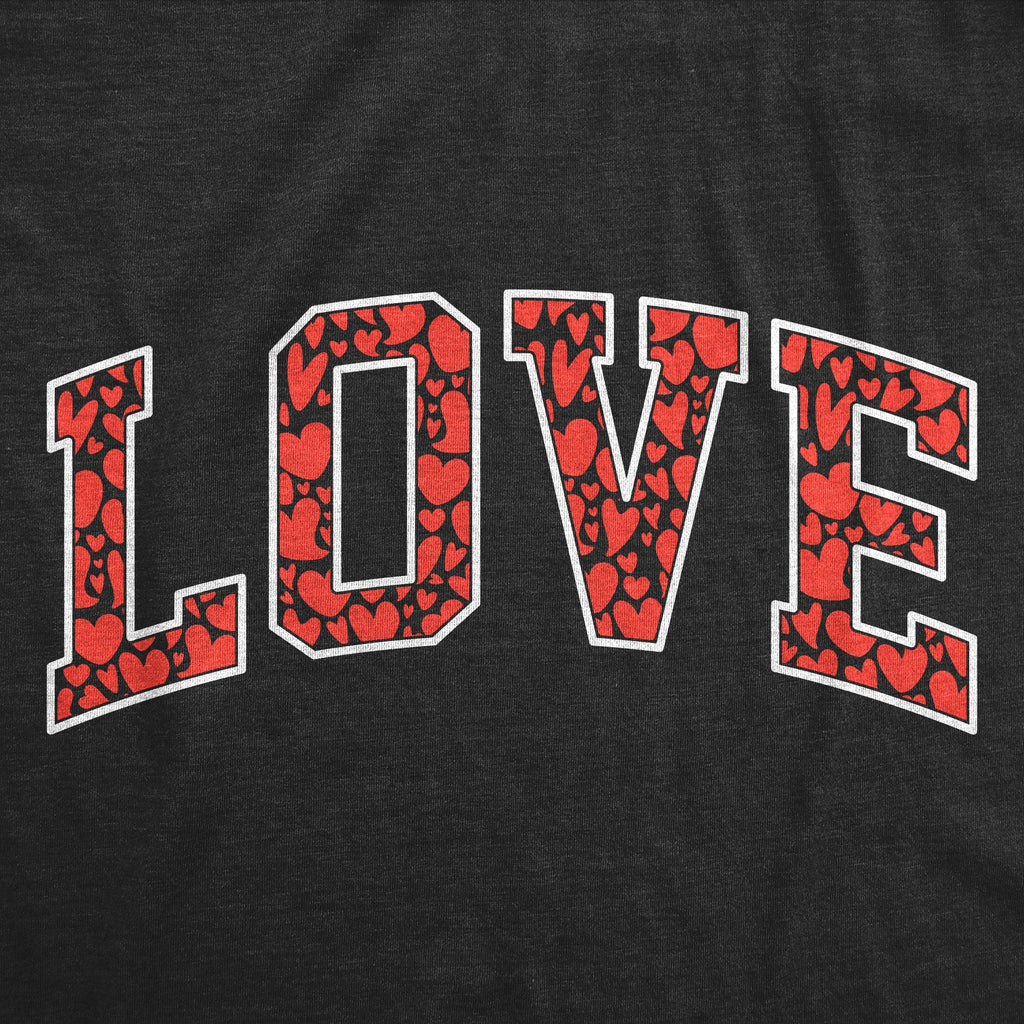 Love Heart Pattern Women's T Shirt