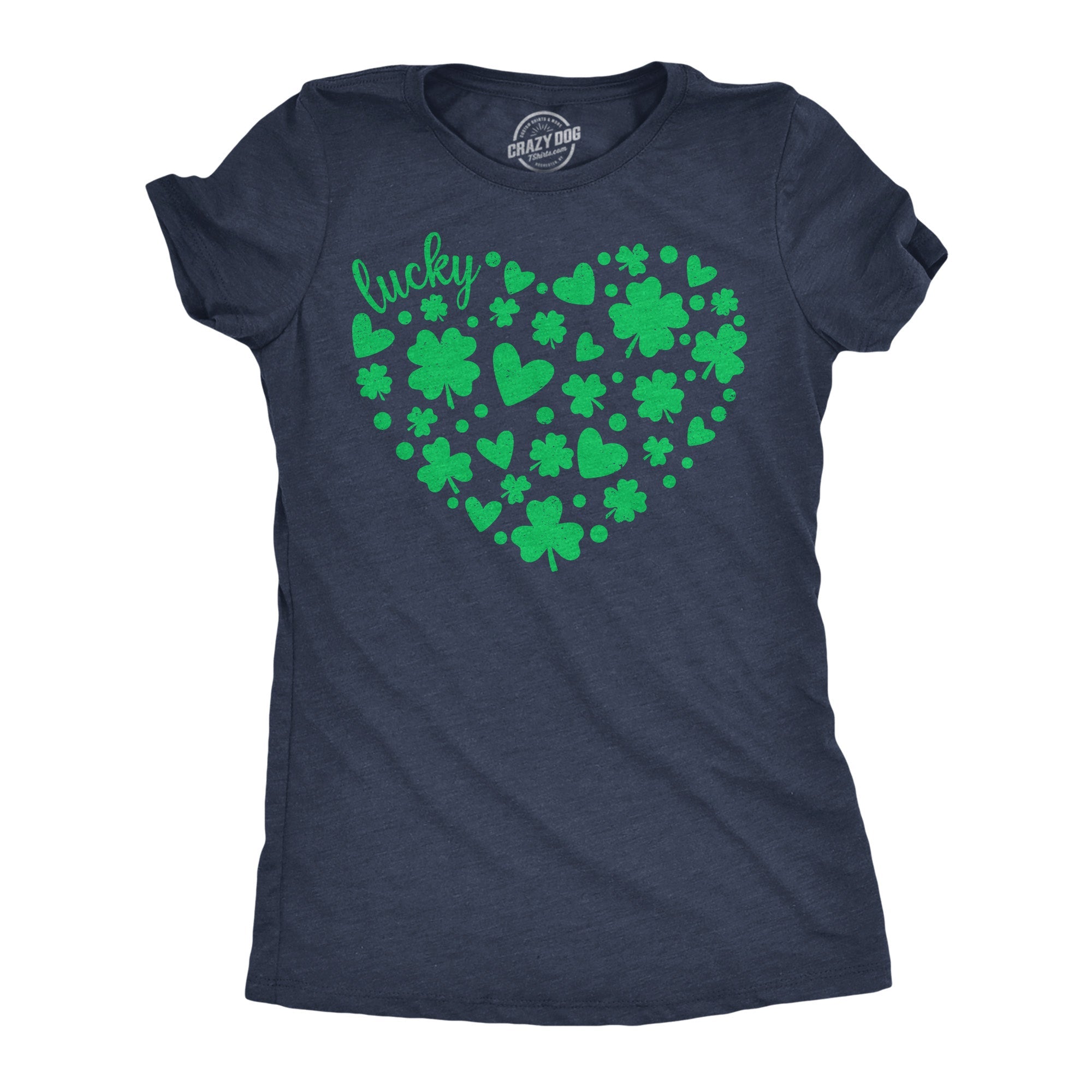Lucky Shamrock Heart Women's T Shirt