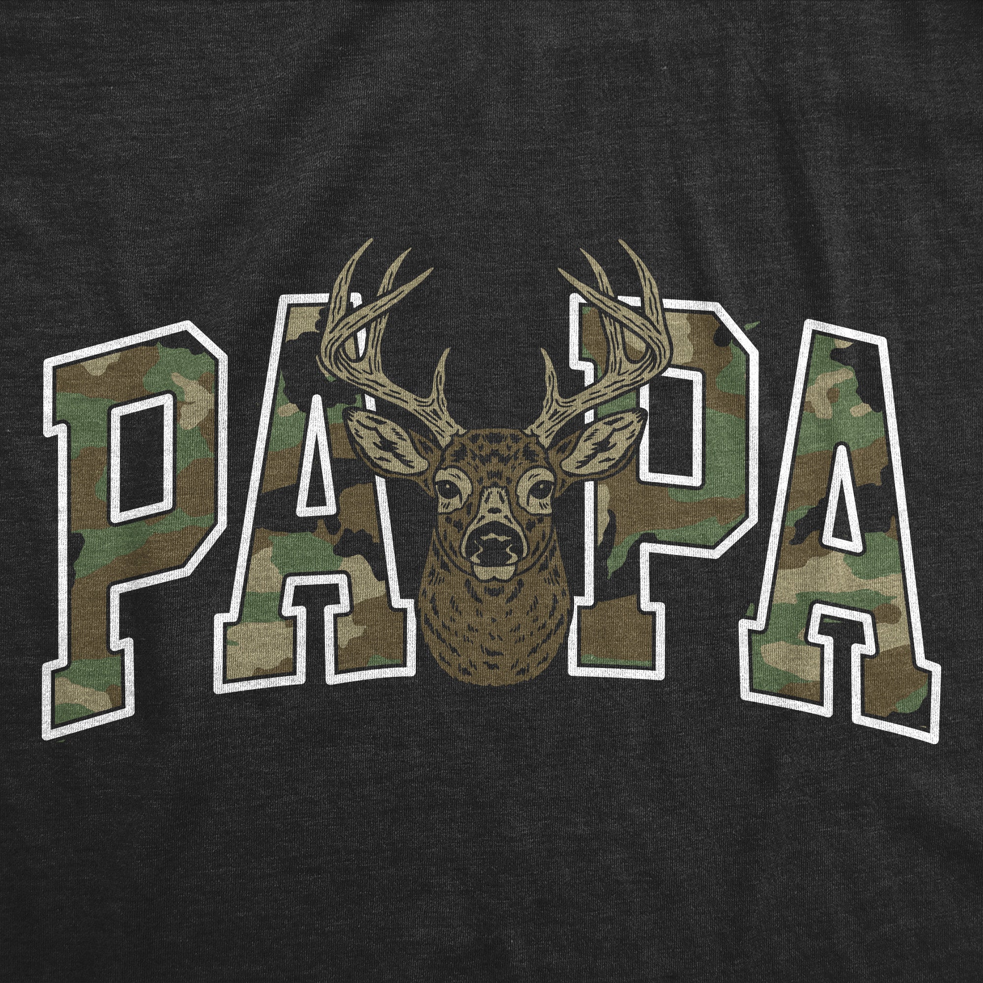 Papa Text Pattern Men's T Shirt