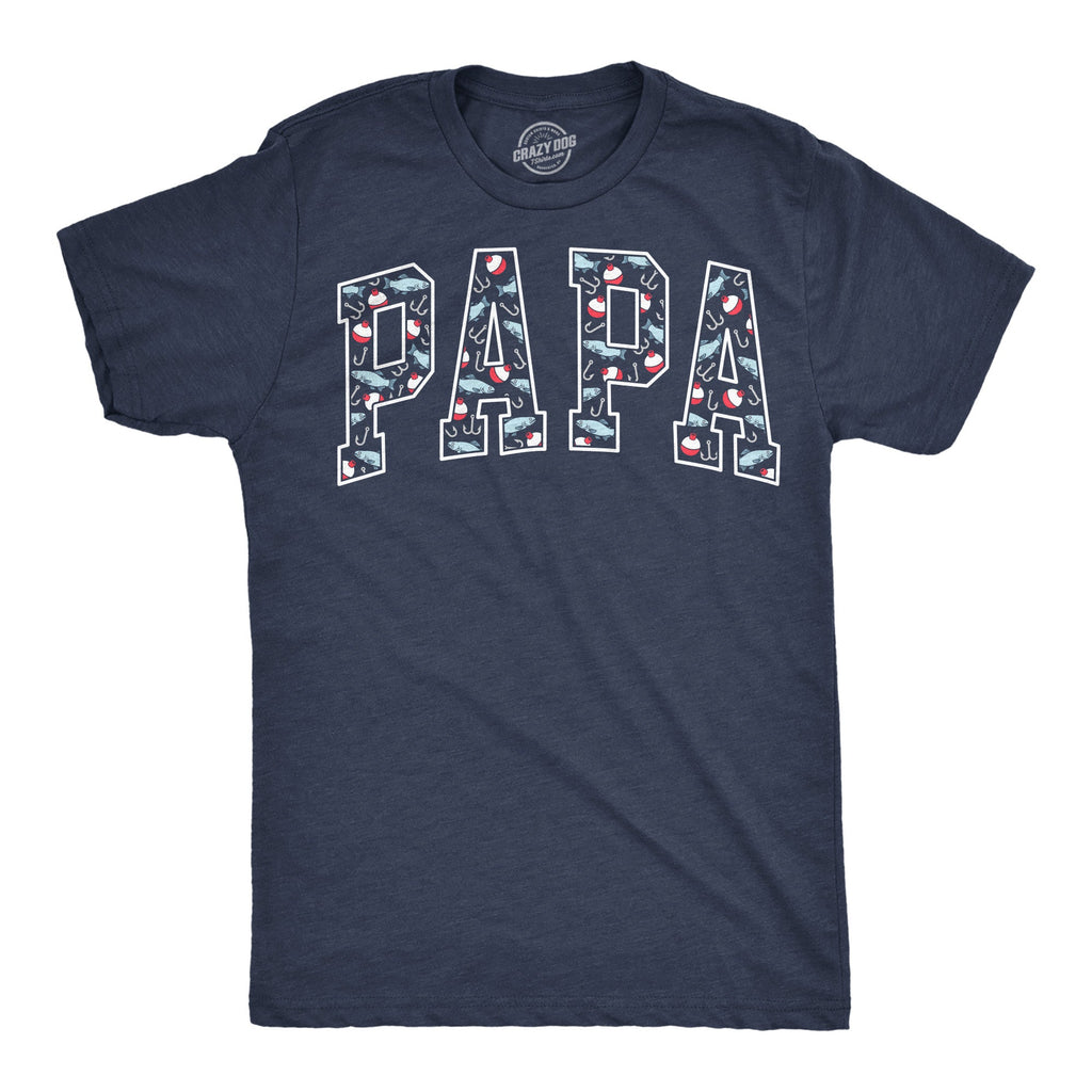 Papa Text Pattern Men's T Shirt