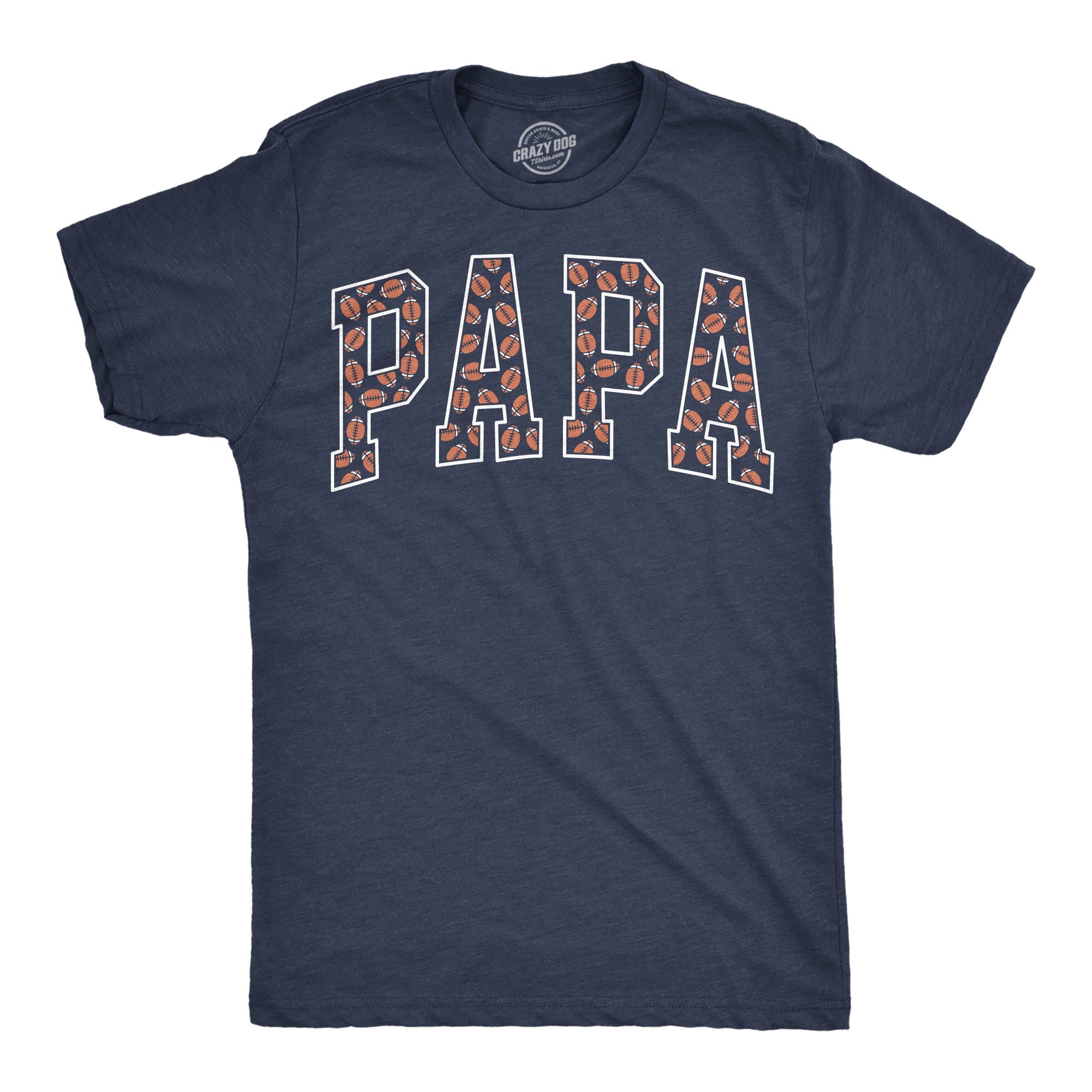 Papa Text Pattern Men's T Shirt