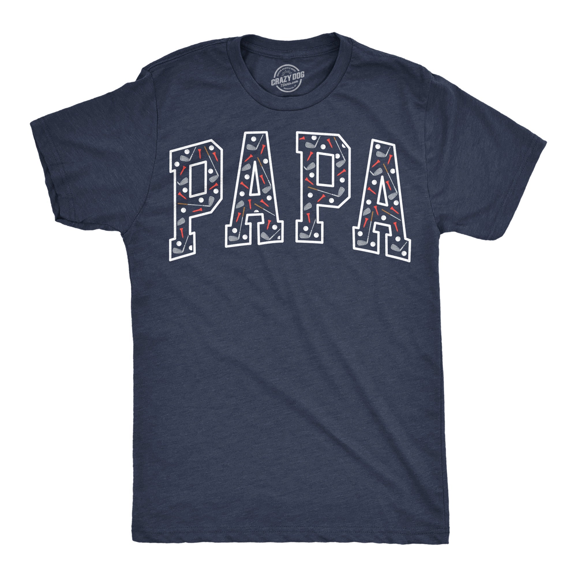 Papa Text Pattern Men's T Shirt