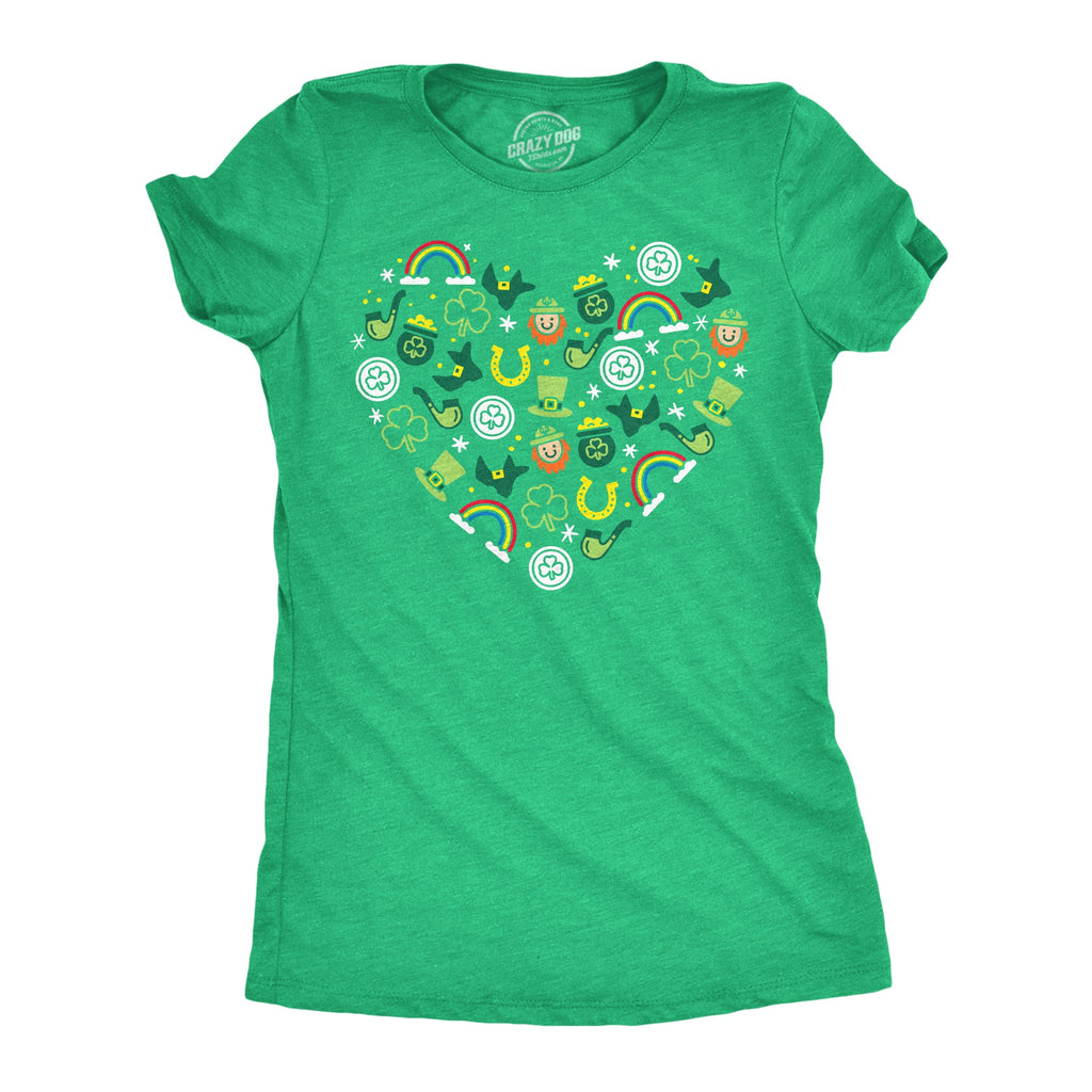 Saint Patricks Icon Heart Women's T Shirt