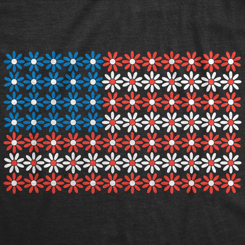 USA Flag Daisies Women's T Shirt