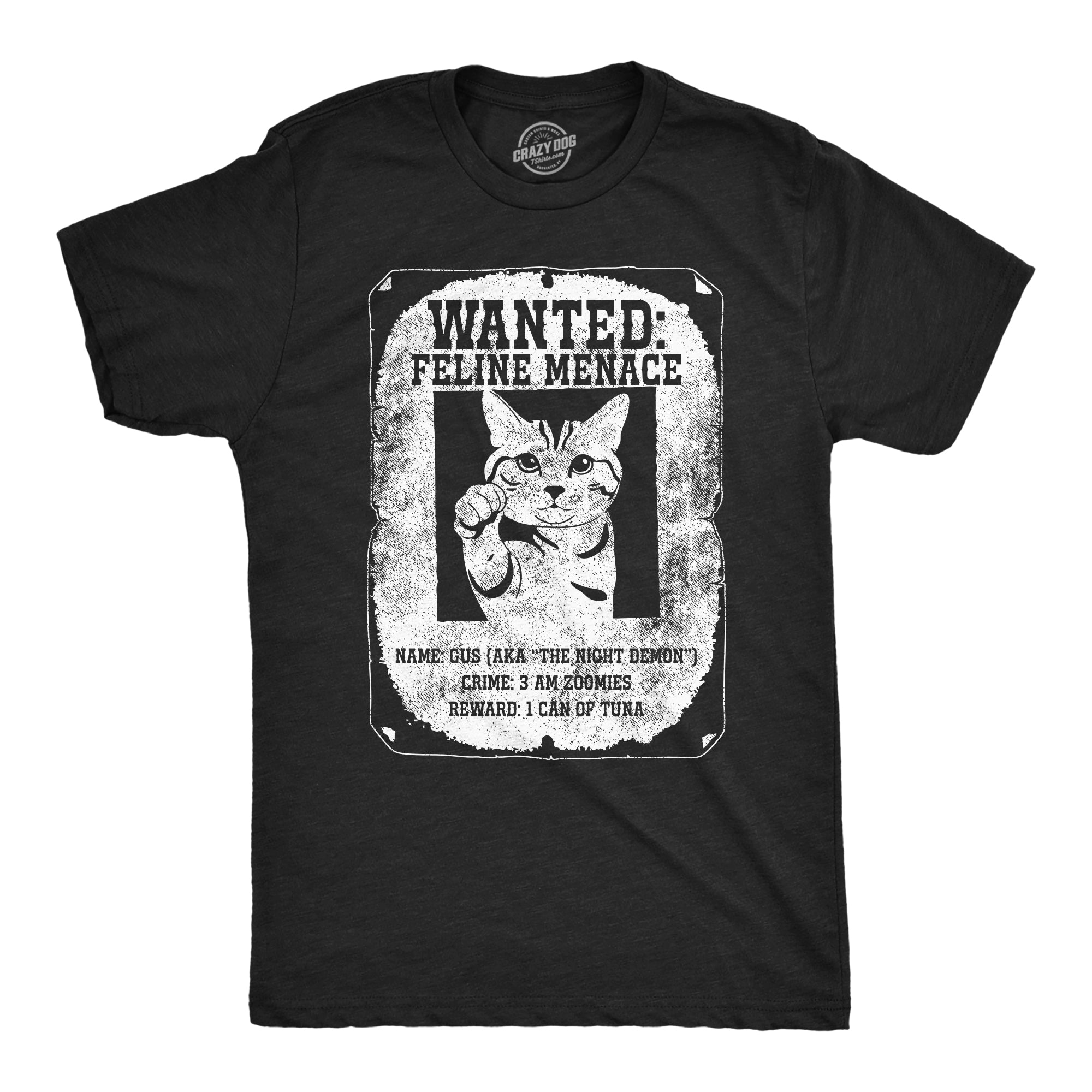 Wanted Feline Menace Men's T Shirt