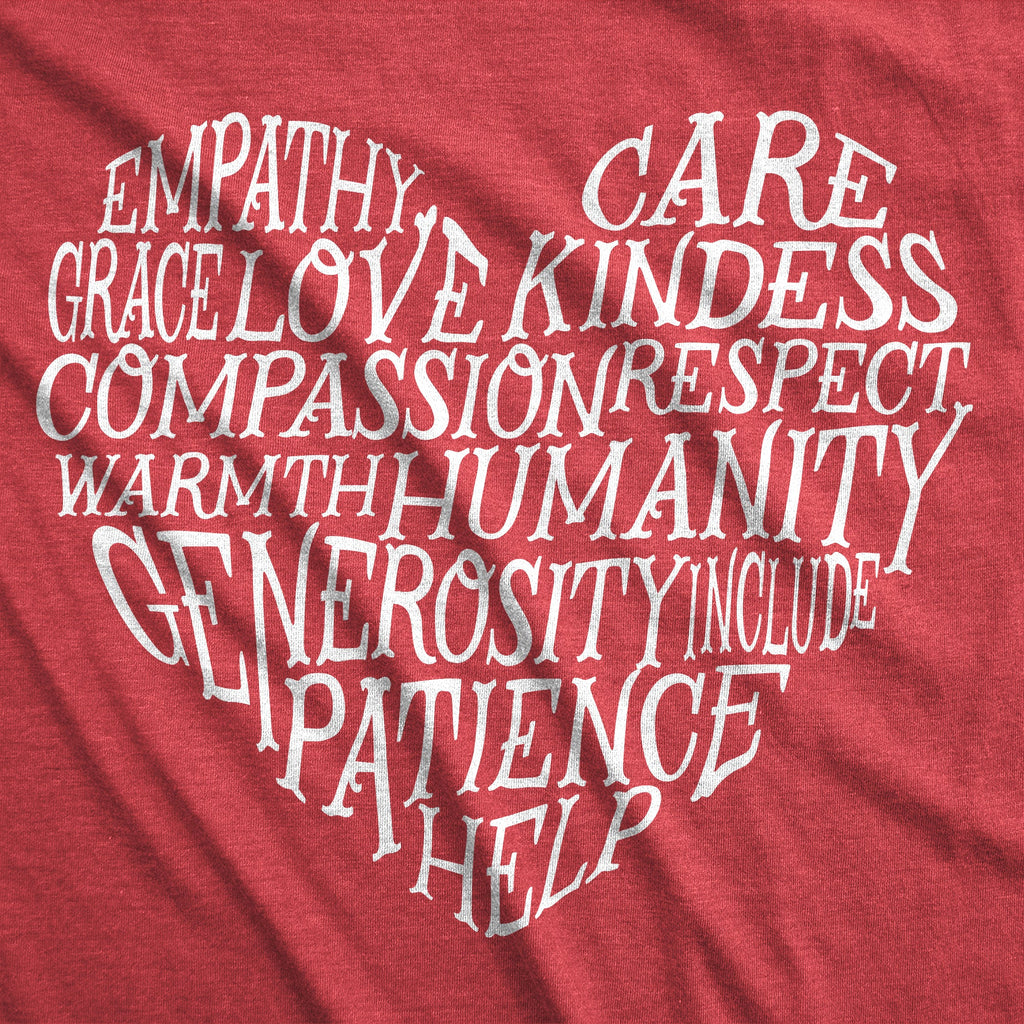 Word Heart Women's T Shirt