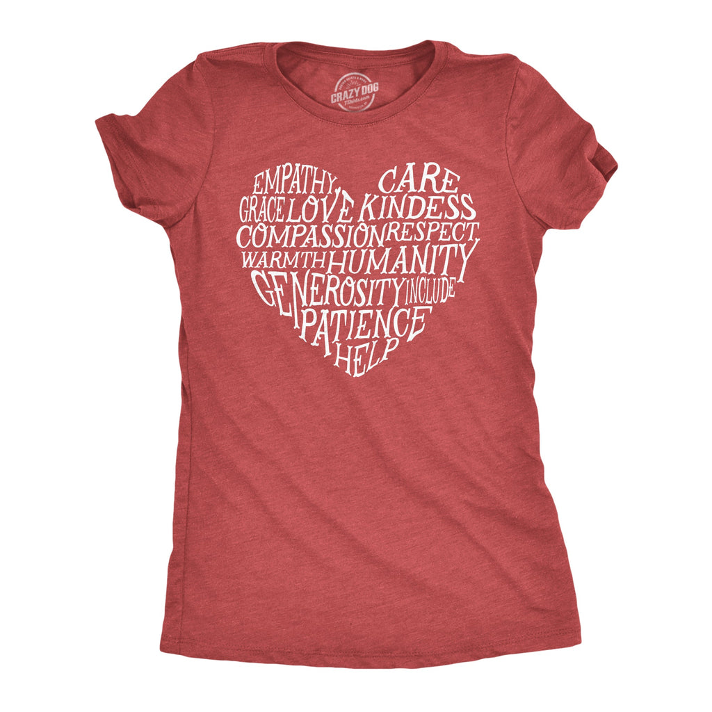 Word Heart Women's T Shirt