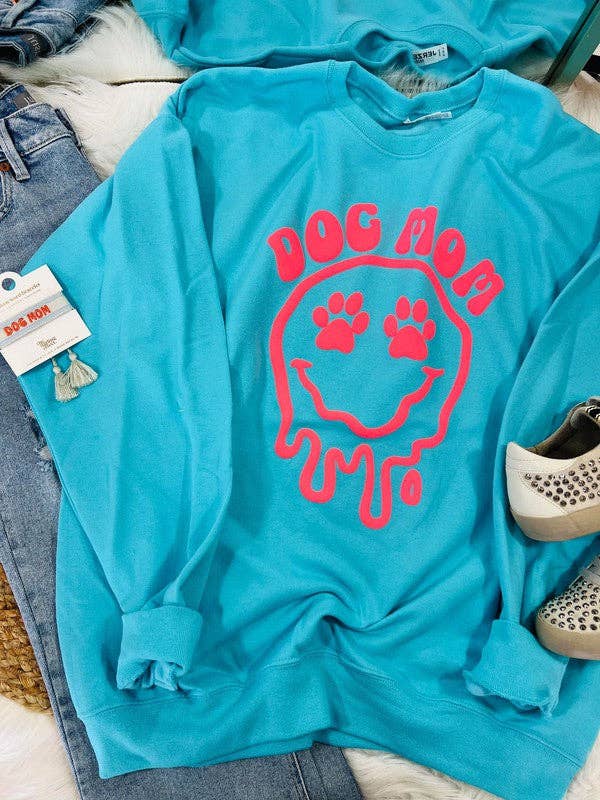 Dog Mom Drippy Paw Eye Puff Sweatshirt T-Shirts, Hoodie | PodTeesHub.com