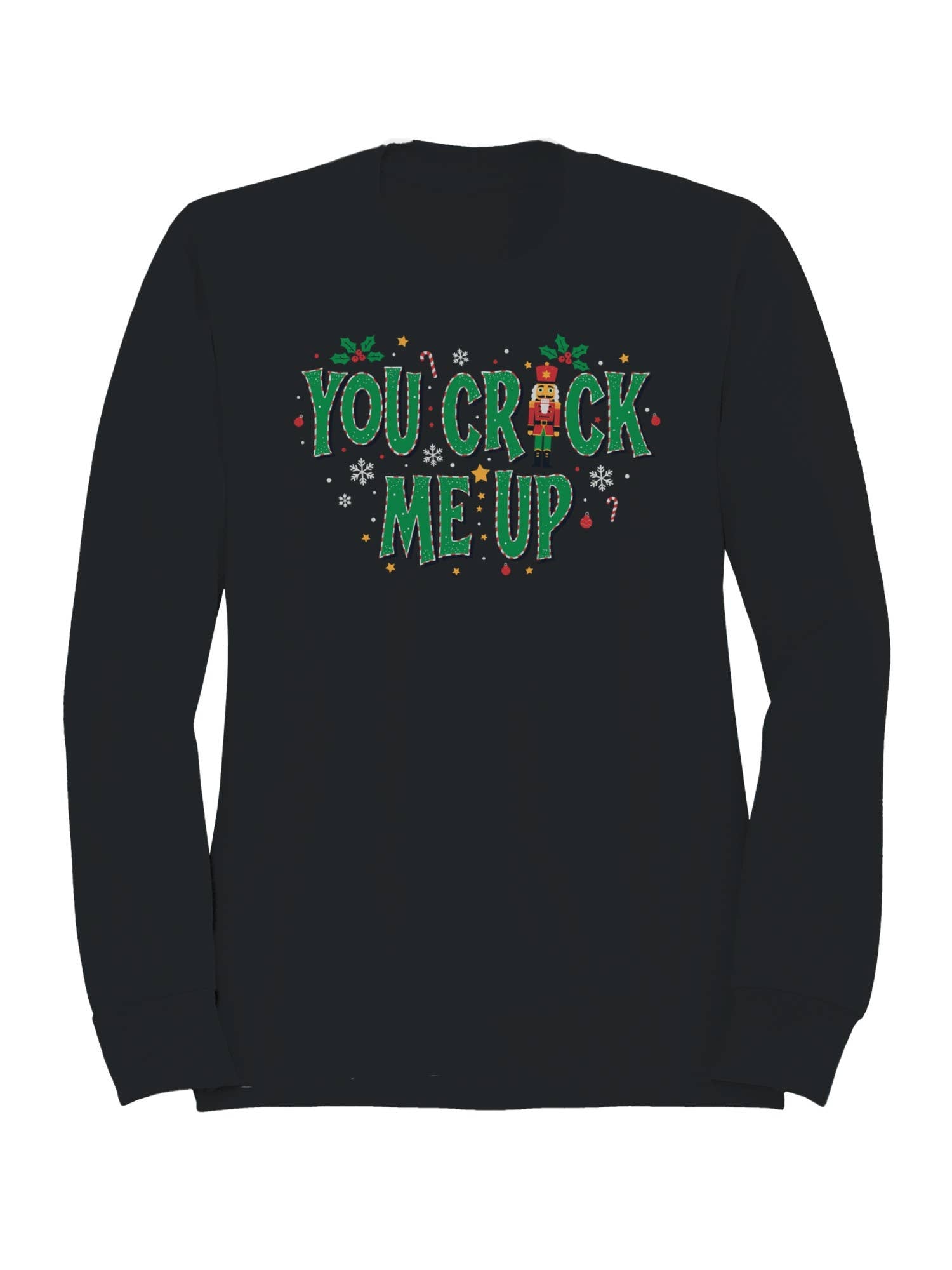 Festive Nutcracker Humor Design Women's Sweatshirt T-Shirts, Hoodie | PodTeesHub.com