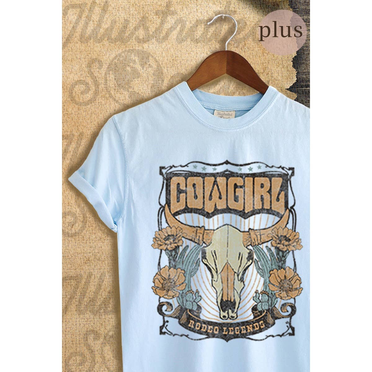Cowgirl Vintage Graphic  Tee Plus Hoodie, Sweatshirt | PodTeesHub.com