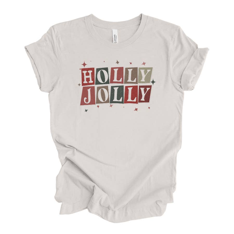 Holly Jolly Tee Hoodie, Sweatshirt | PodTeesHub.com
