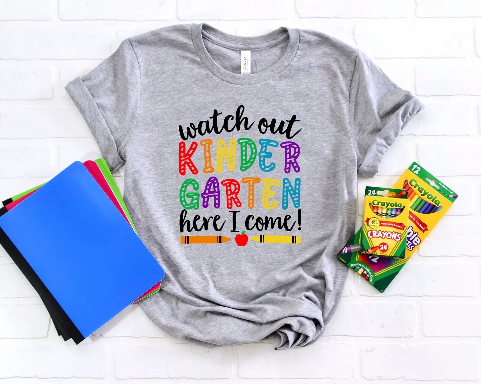 Watch Out Kindergarten Here I Come T-Shirt Hoodie, Sweatshirt | PodTeesHub.com