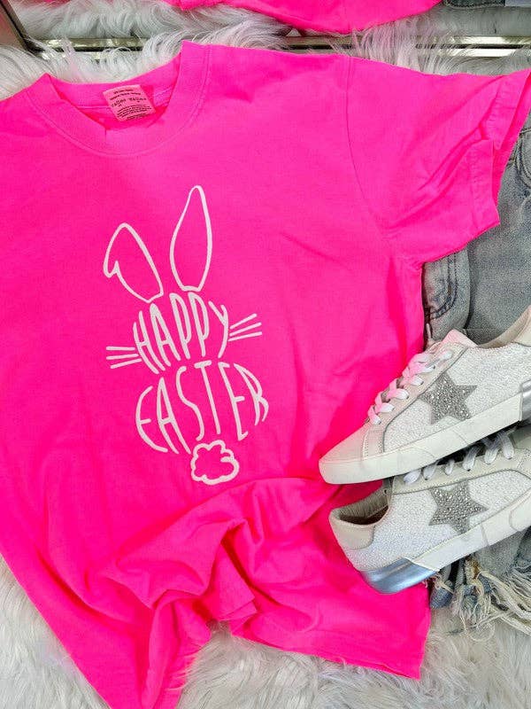 Happy Easter Tall Bunny Puff Tee Hoodie, Sweatshirt | PodTeesHub.com