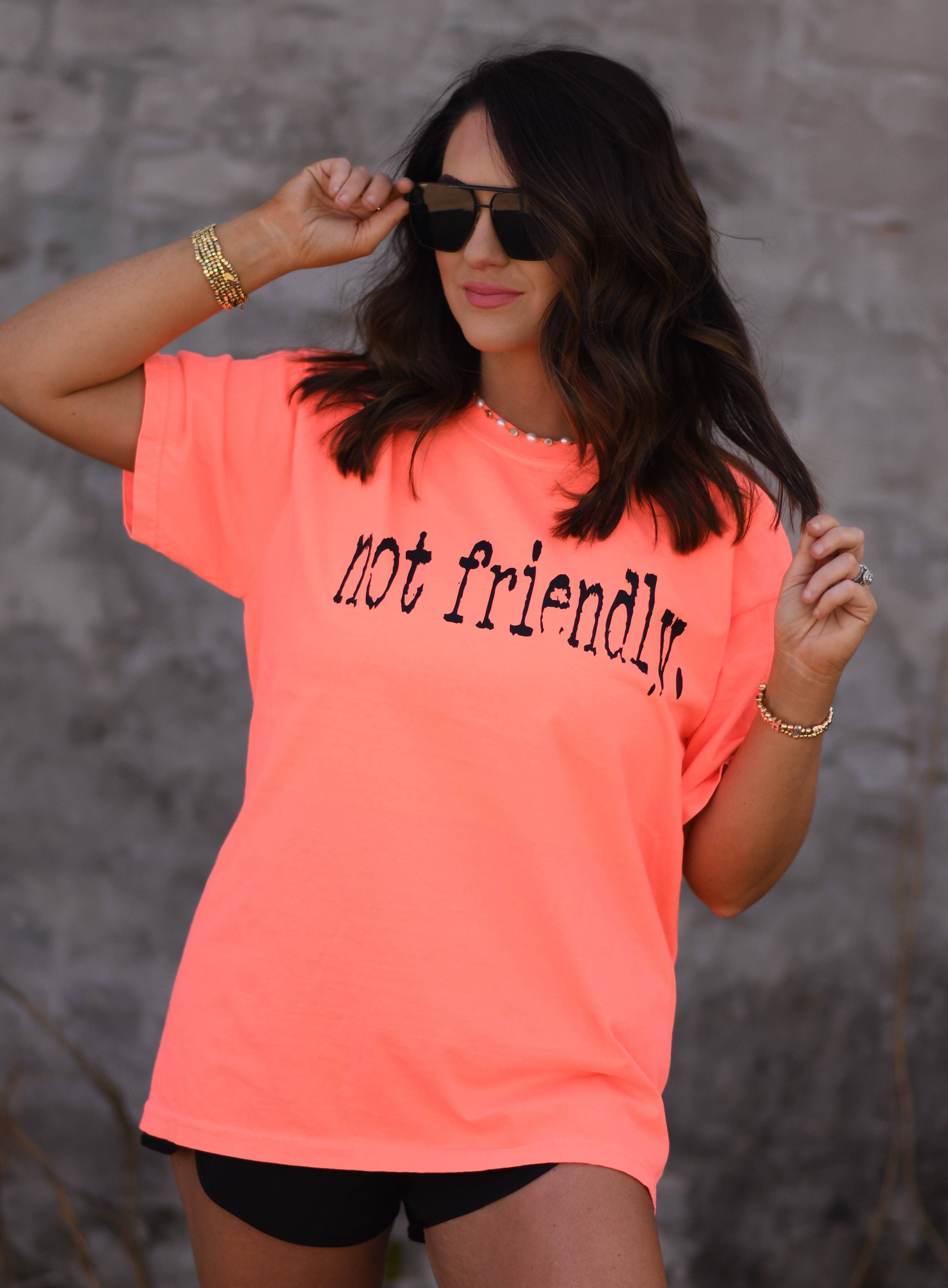 Not Friendly Tee Hoodie, Sweatshirt | PodTeesHub.com