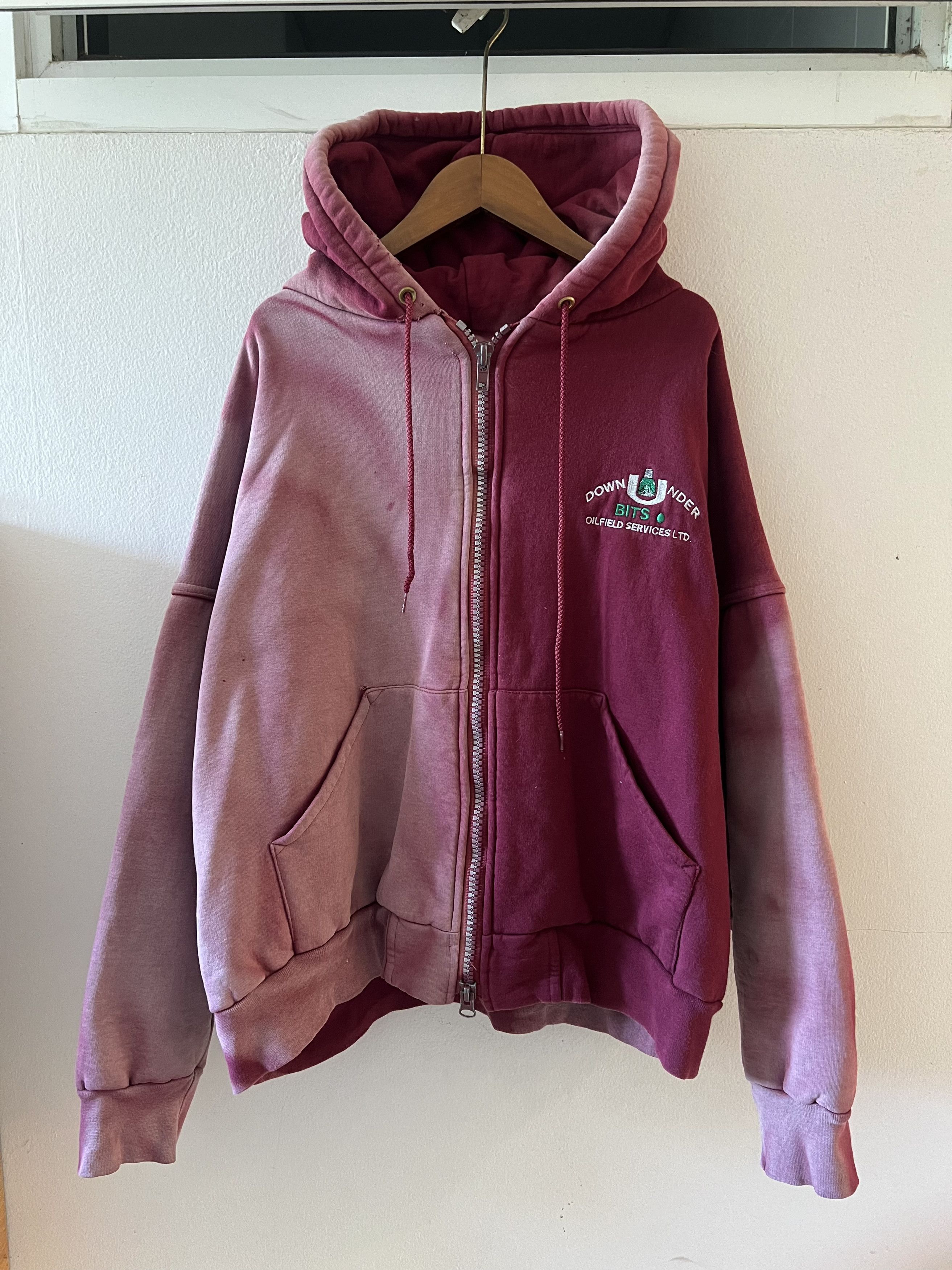 Thermal Lined Vintage 90s Faded Hoodie Distressed T-Shirts, Sweatshirt | PodTeesHub.com