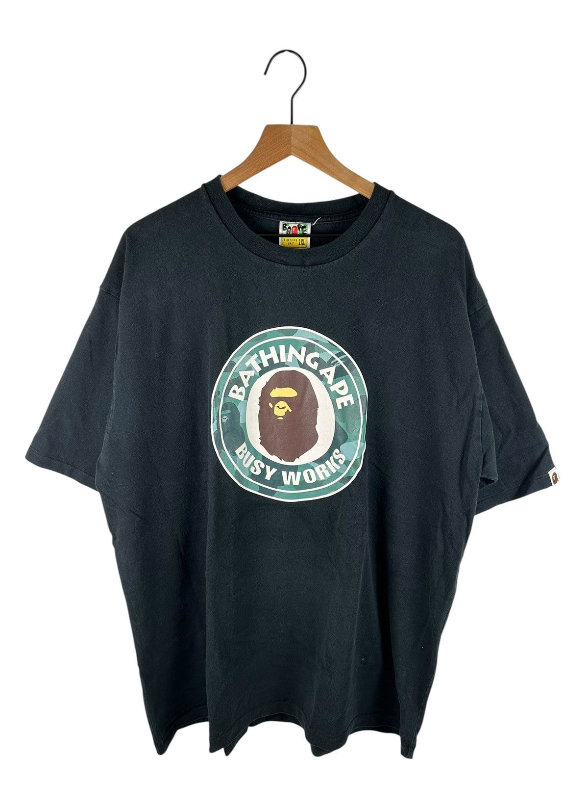 Bape Camo Busy Works Logo Print T Shirt Hoodie, Sweatshirt | PodTeesHub.com