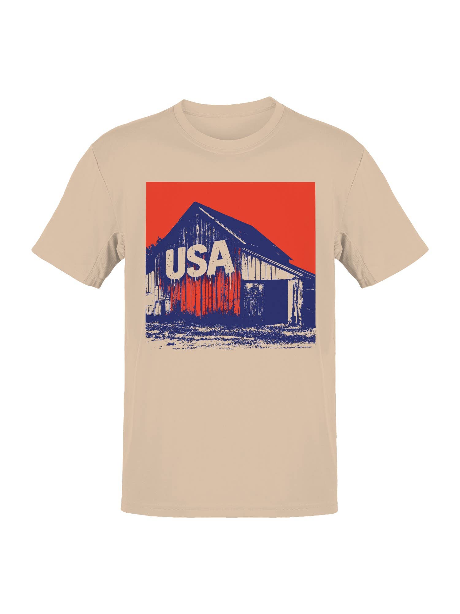 Bold USA Barn Design Men's T-Shirt Hoodie, Sweatshirt | PodTeesHub.com