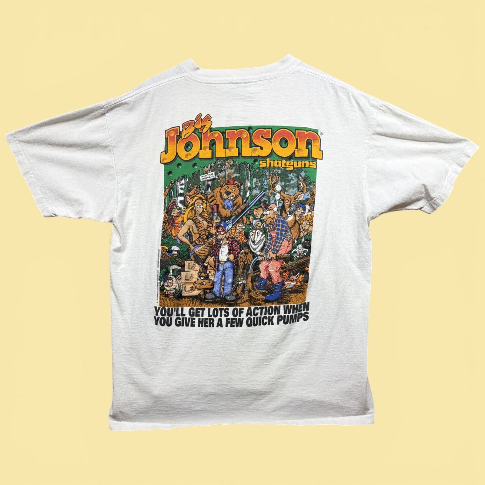 Vintage Big Johnson Shotguns 90s Funny Size Xl T-Shirts, Hoodie, Sweatshirt