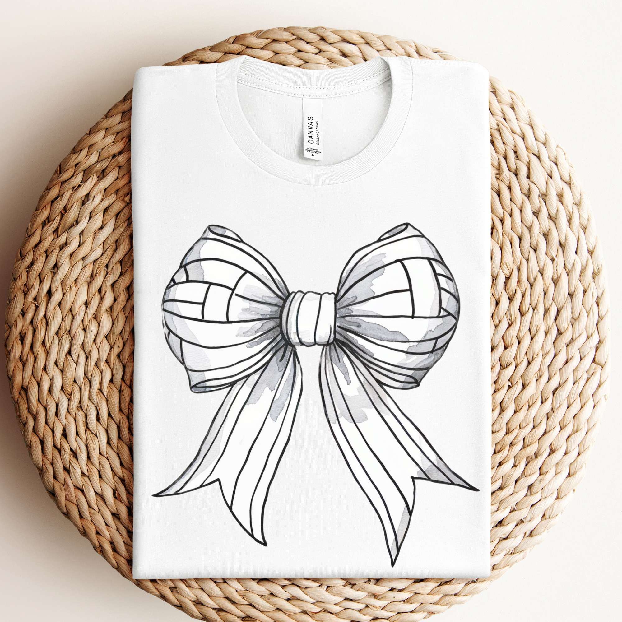 Volleyball Bow Graphic Tee Hoodie, Sweatshirt | PodTeesHub.com