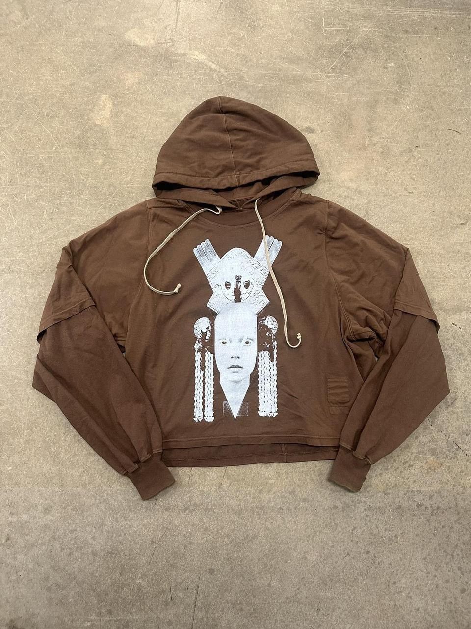 Owens Drkshdw Rick Owens Drkshdw Multilayer Mocha Brown Hoodie Size M T-Shirts, Sweatshirt | PodTeesHub.com