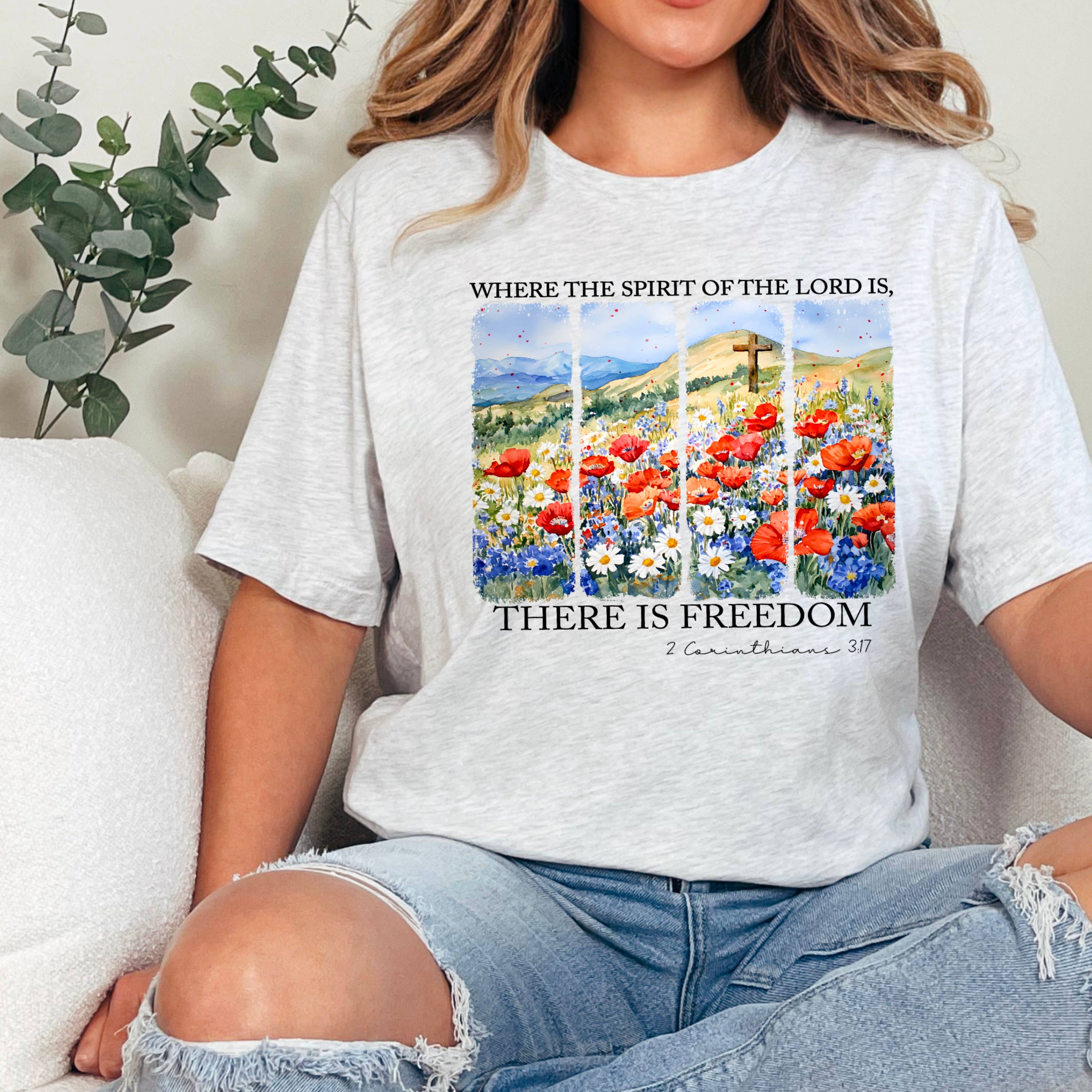 There Is Freedom | July 4th Graphic Tee | Gildan Hoodie, Sweatshirt | PodTeesHub.com