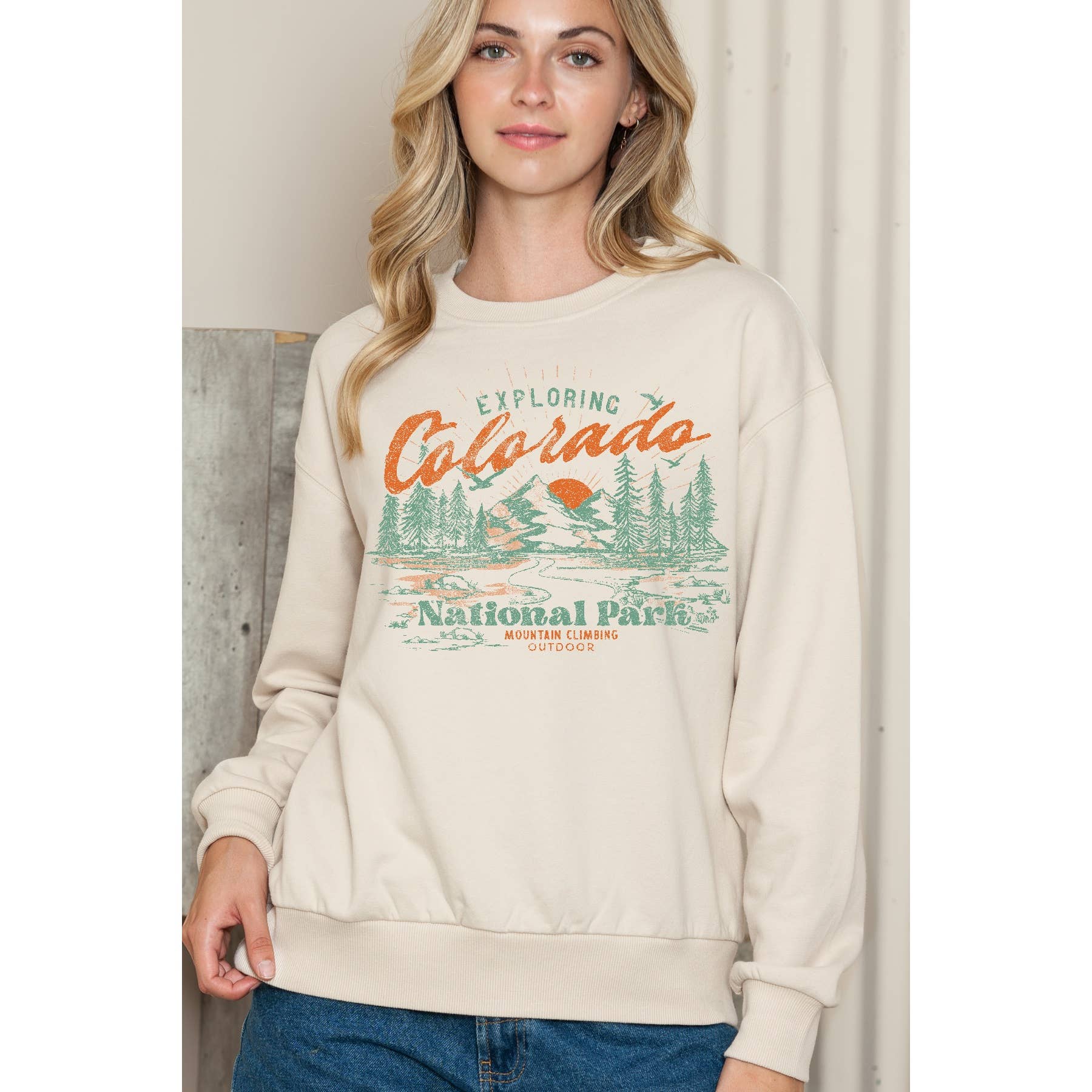 Exploring Colorado National Park Crewneck Sweatshirt T-Shirts, Hoodie | PodTeesHub.com