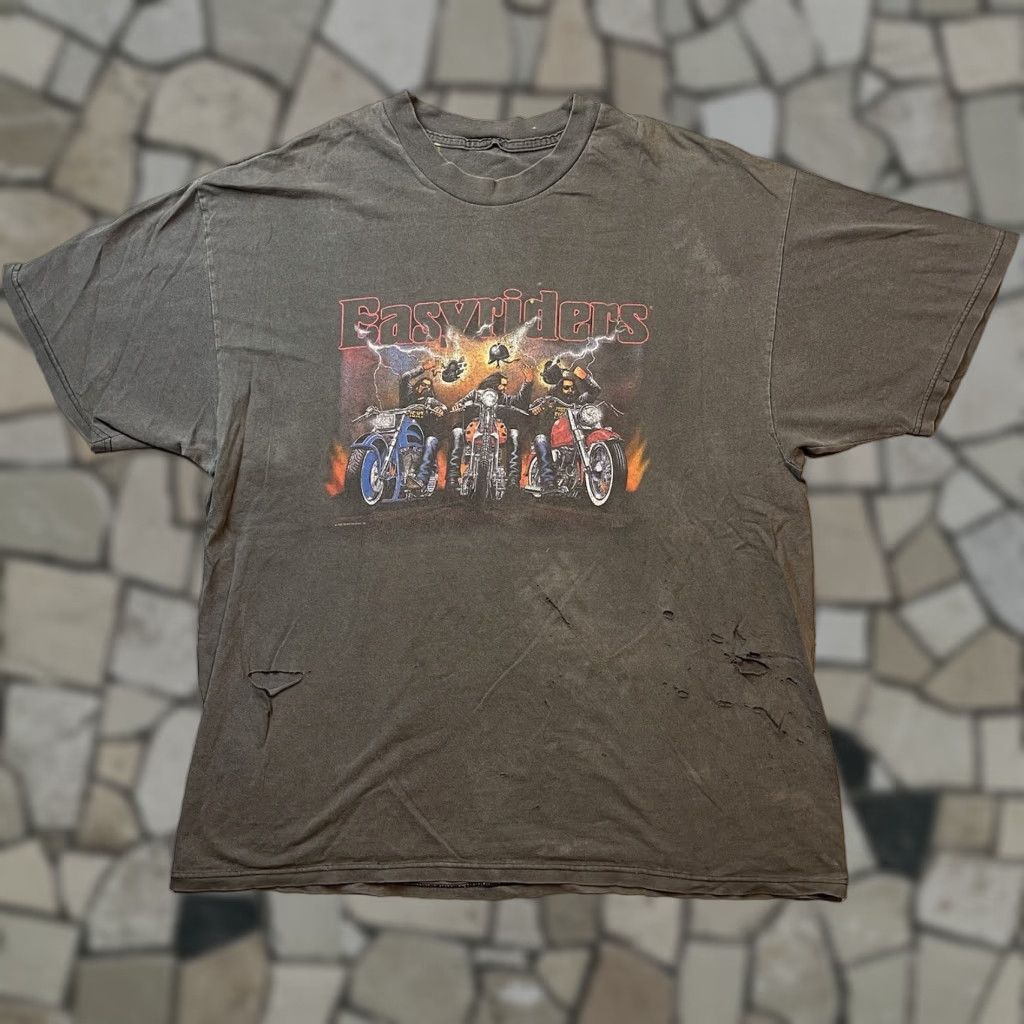 Thrasher Vintage Easyriders T Shirt Motorcycle 90s Distressed Xl Black Unisex Adults Short Sleeve 3d Hoodie, Sweatshirt
