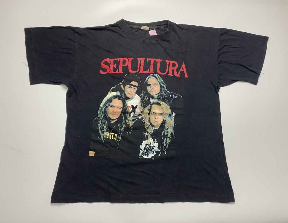 Band Tees Vintage 90s Sepultura Euro Bootlegs Hoodie, Sweatshirt | PodTeesHub.com