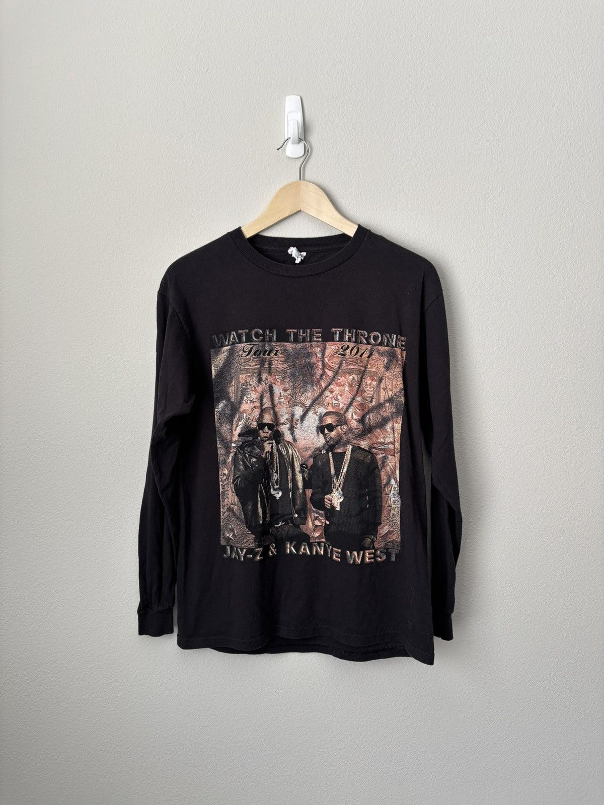 Vintage 2011 Kanye West Jay Z Watch The Throne Tour Tee Shirt Hoodie, Sweatshirt | PodTeesHub.com