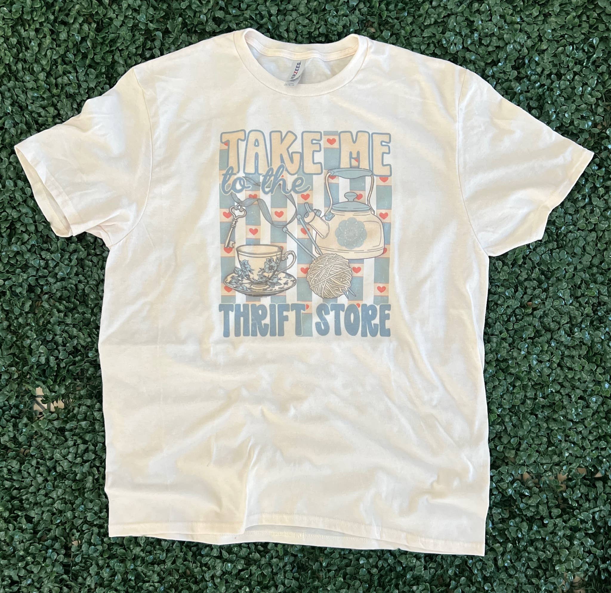 Take Me To the Thrift Store On Cream Tee Hoodie, Sweatshirt | PodTeesHub.com
