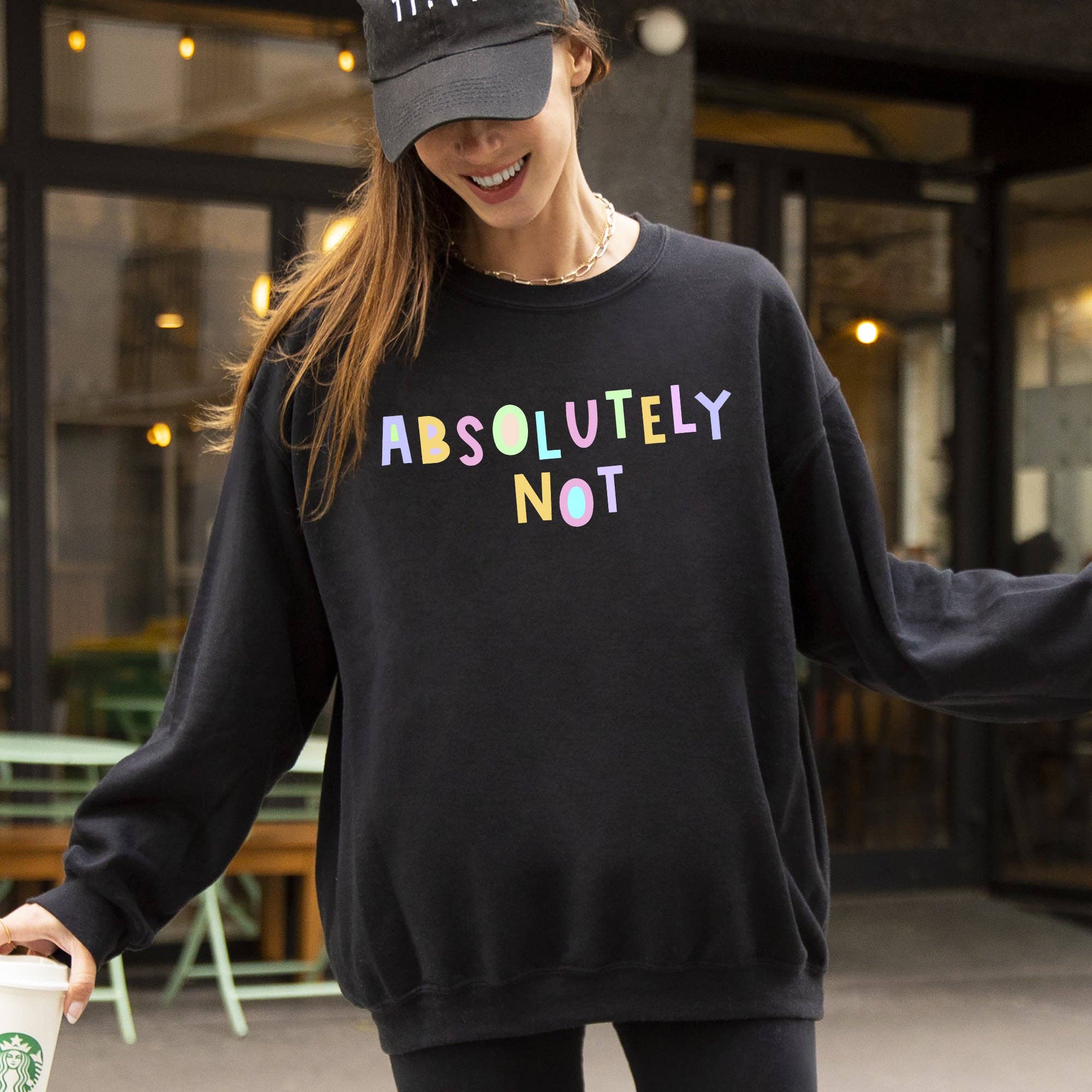 Absolutely Not Positivity Sarcastic Pastel Sweatshirt T-Shirts, Hoodie | PodTeesHub.com