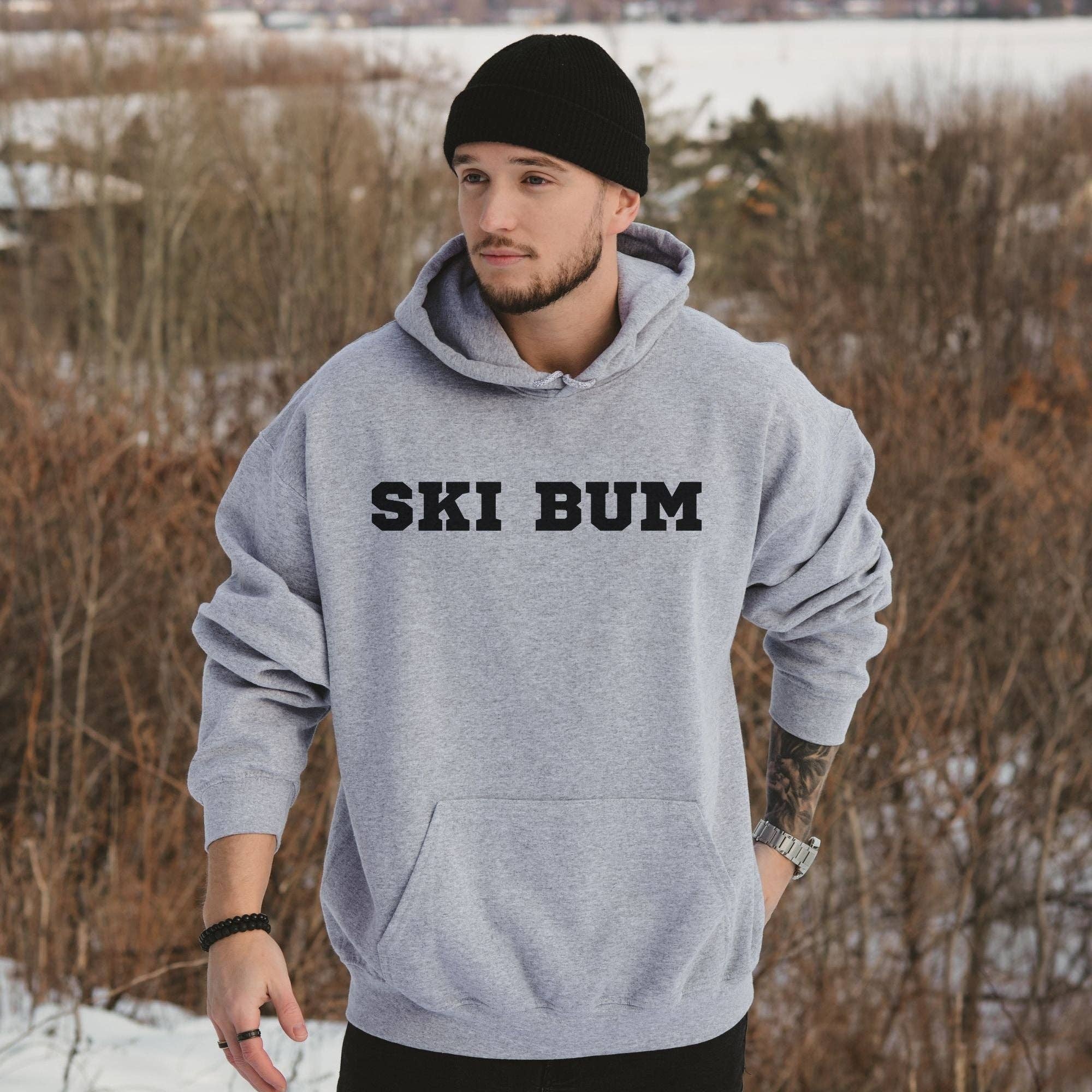 Ski Bum Crewneck Skier Hoodie Skiing Sweatshirt *Unisex Fit* T-Shirts | PodTeesHub.com