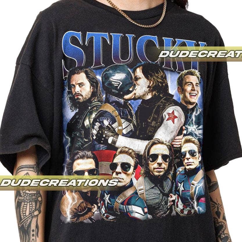 Stucky Steve Rogers & Bucky Barnes Vintage Unisex T-Shirt Hoodie, Sweatshirt | PodTeesHub.com